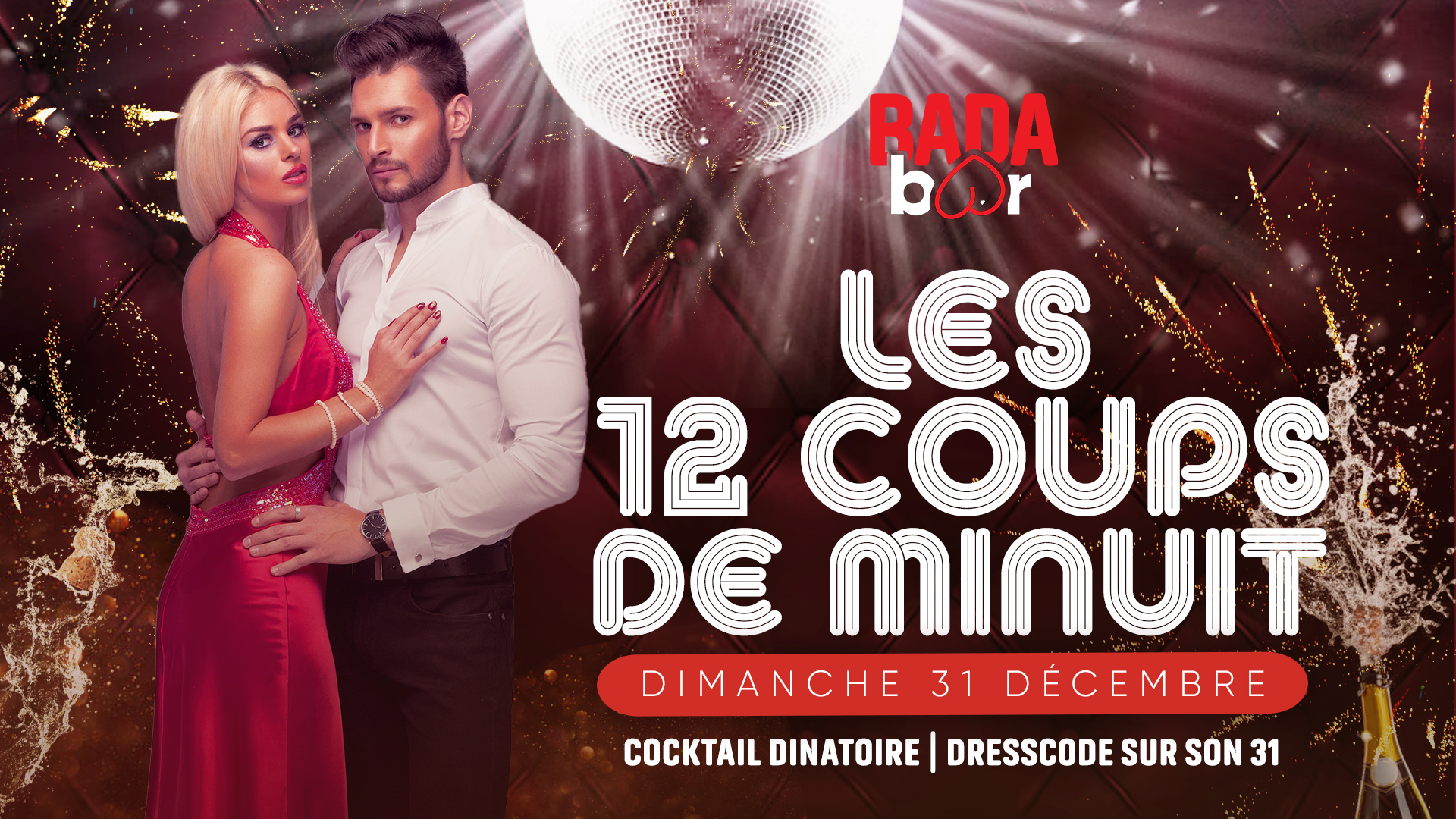 Les 12 Coups de Minuit — réveillon Nouvel An Bada Bar Lyon