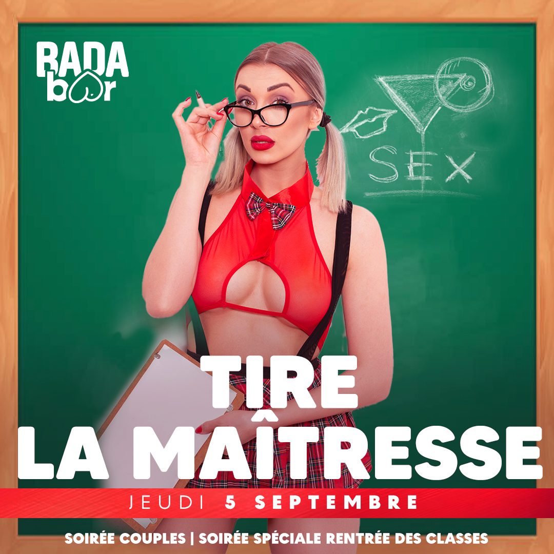 Tire la Maîtresse — soirée rentrée des classes Bada Bar